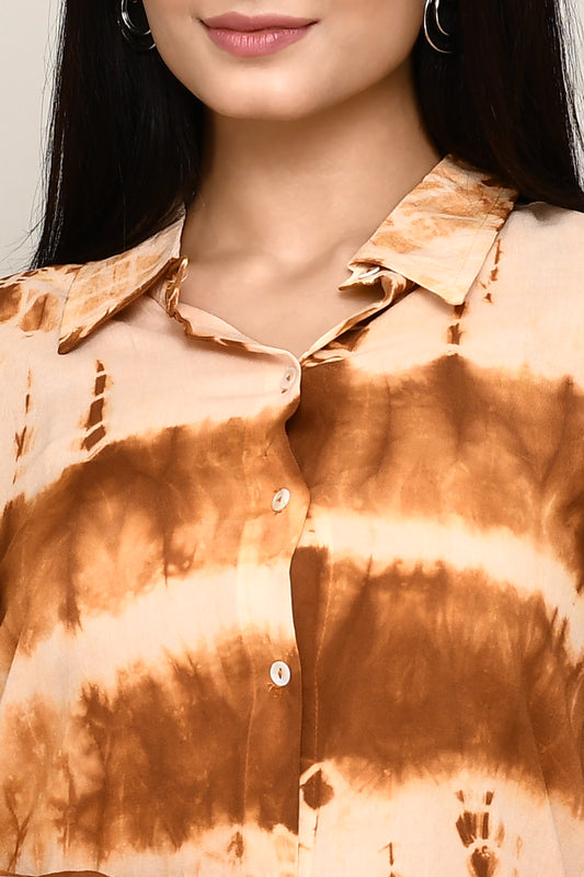 Tie & Dye Coffee Blend Smart Shirt