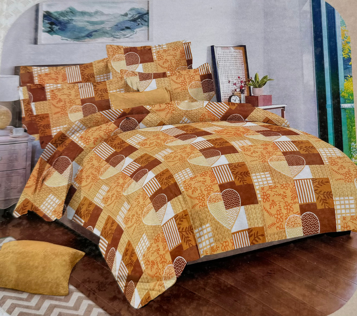 Ivory - Love (1 Besheet, 2 Pillowcases)