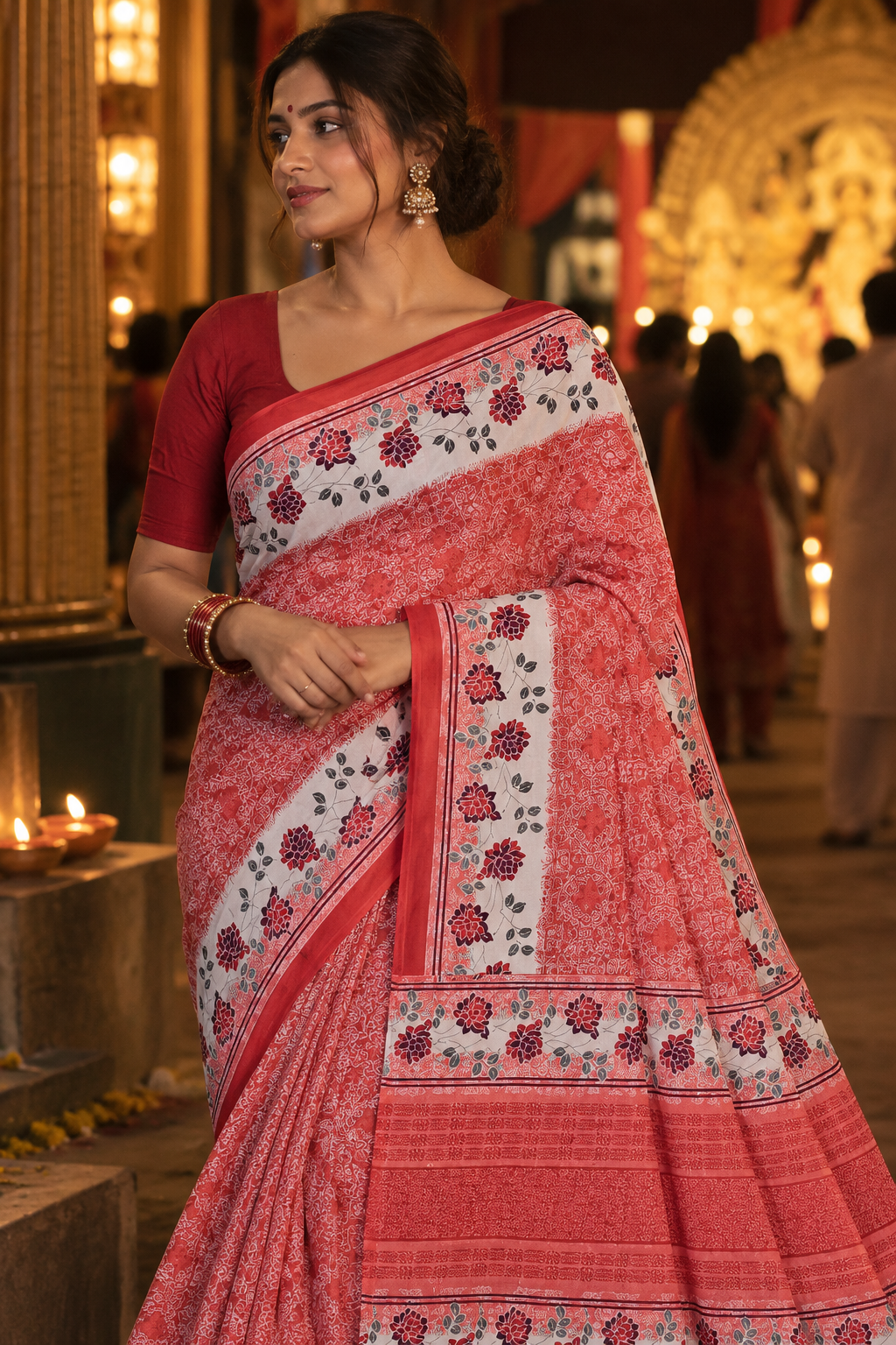 Mishti - 100% Organic Cotton Saree with BP