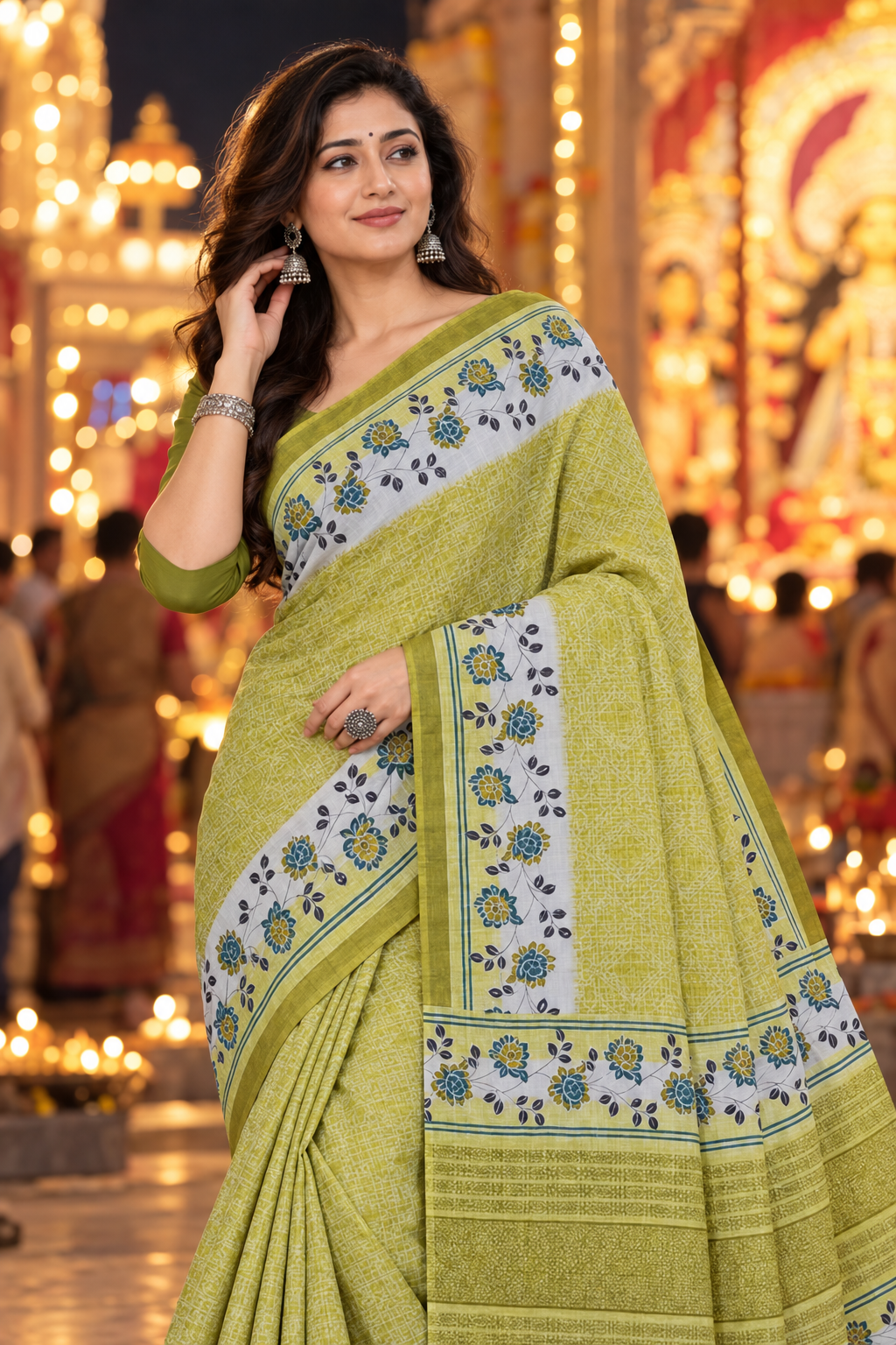 Roohi - 100% Organic Cotton Saree with BP