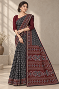 Chitralekha - 100% Organic Cotton Saree with BP