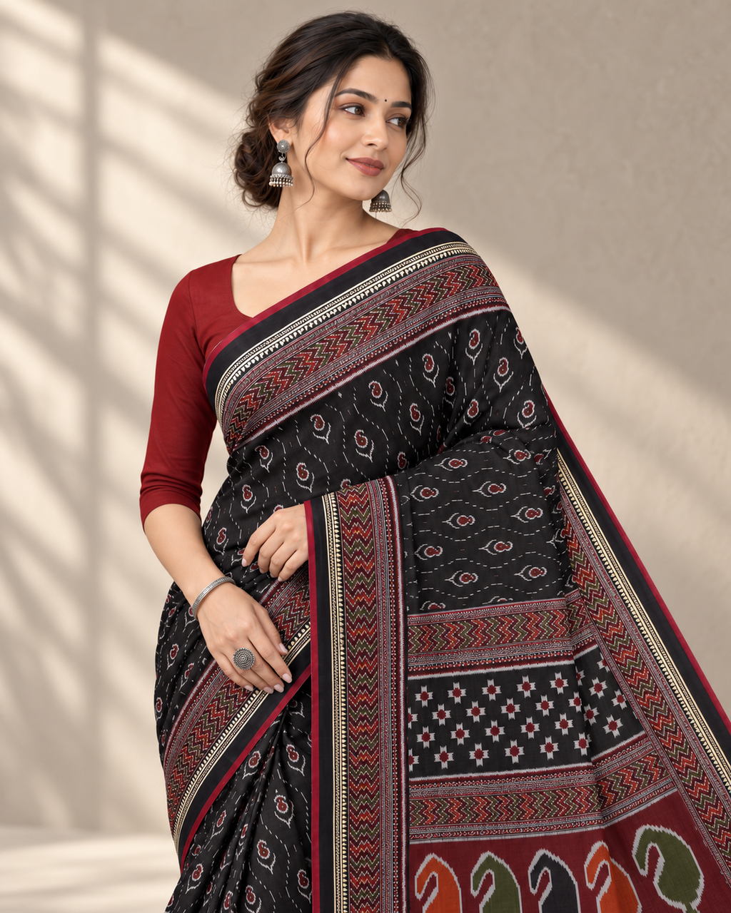 Mohona - 100% Organic Cotton Saree with BP