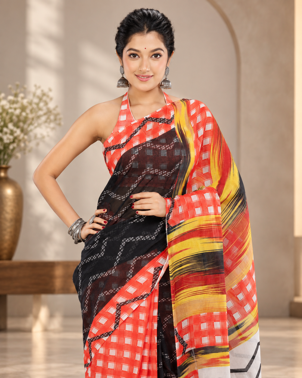 Rani - 100% Organic Cotton Saree with BP