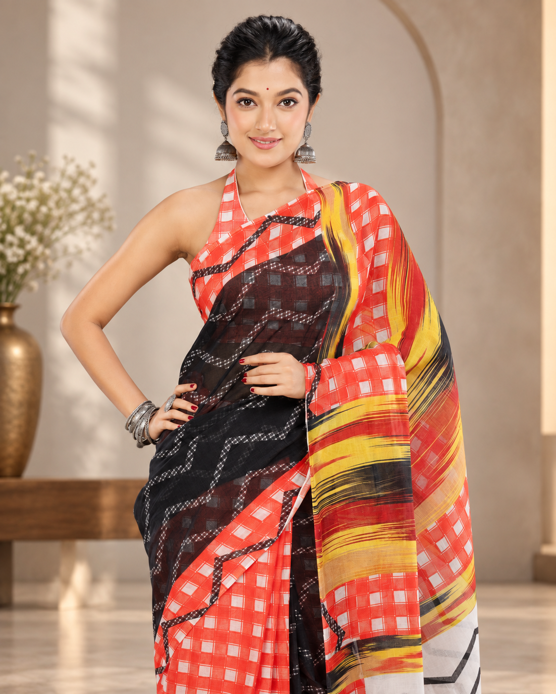 Rani - 100% Organic Cotton Saree with BP
