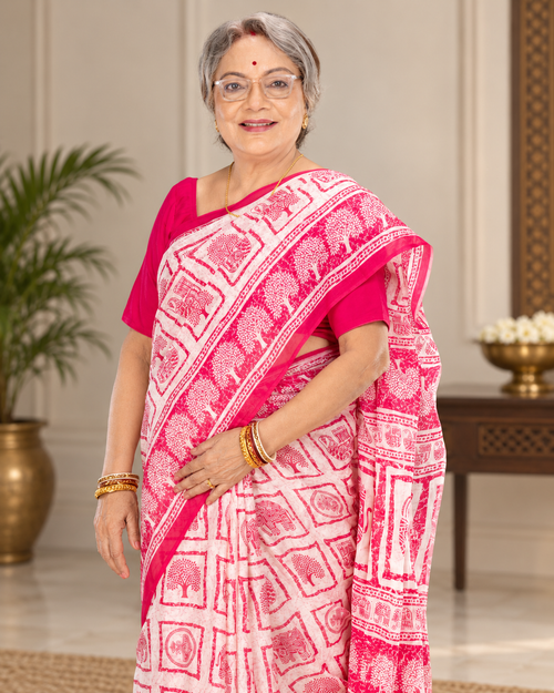 Arundhati - 100% Organic Cotton Saree with BP