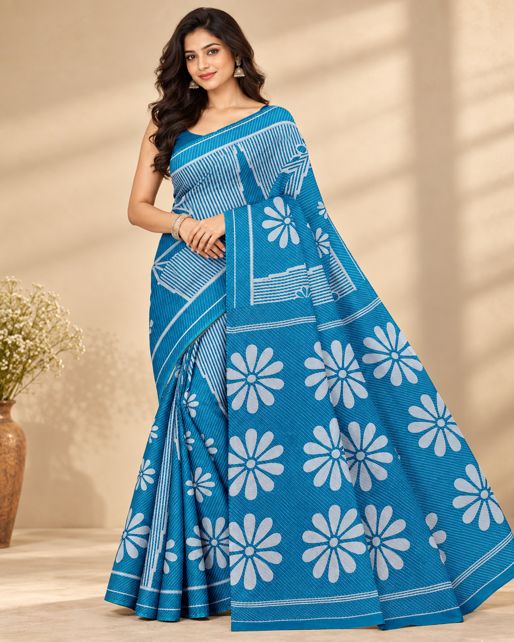 Nobonya - 100% Organic Cotton Saree with BP (Copy)