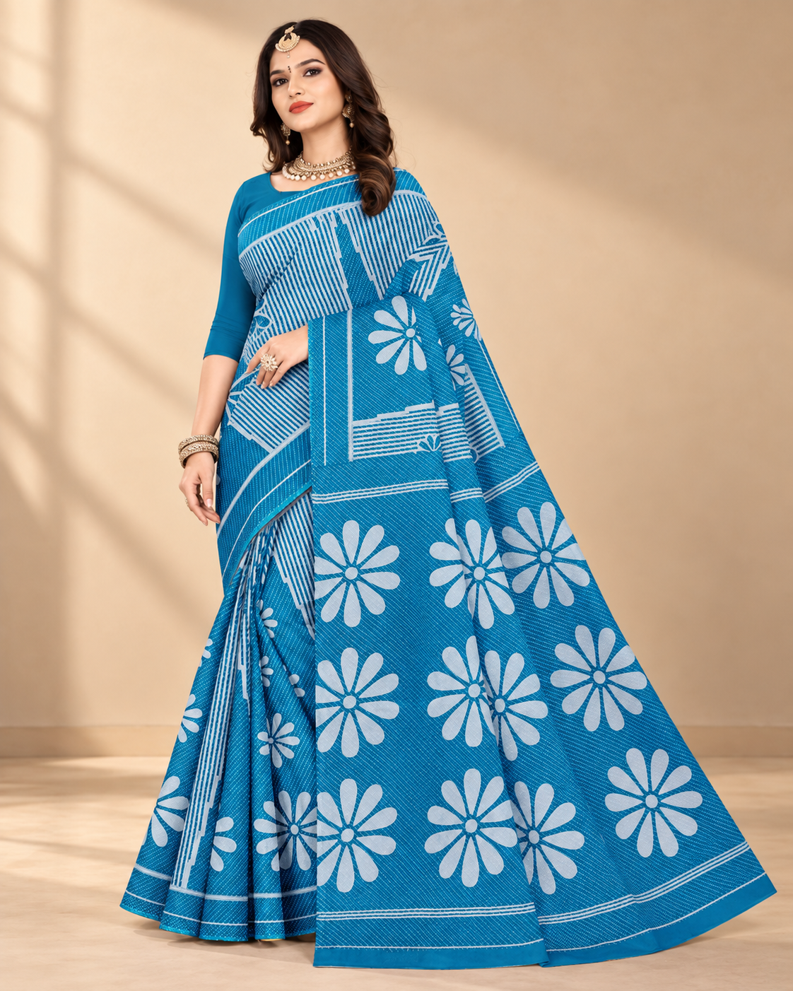 Nobonya - 100% Organic Cotton Saree with BP (Copy)