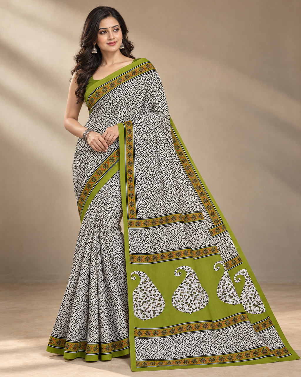 Sayantani - 100% Organic Cotton Saree with BP (Copy) (Copy) (Copy) (Copy)